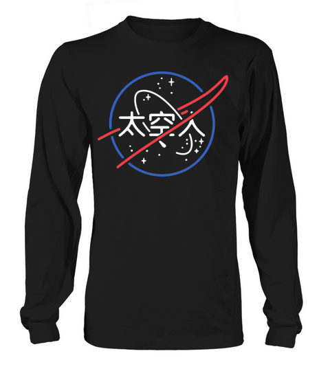 NASA Aesthetic Japanese Neon Logo Long sleeved Unisex