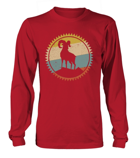 Vintage Big Horn Sheep Long sleeved Unisex