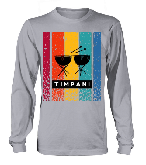VINTAGE TIMPANI PLAYER MUSIC Long sleeved Unisex