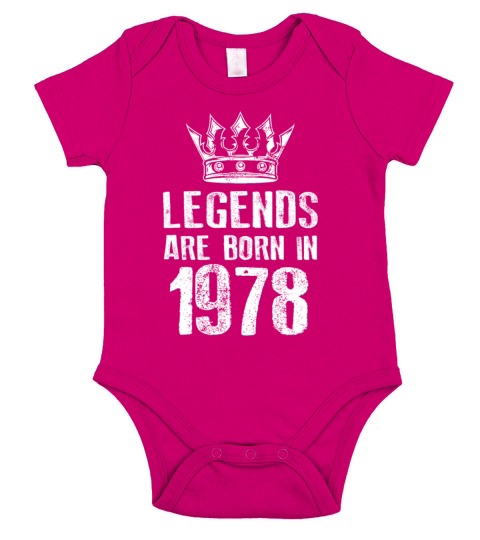 1978 legends born in Short Sleeve Baby One-Piece