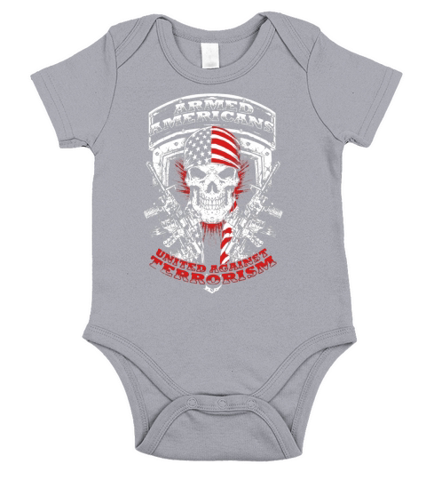 Armed American Shirt T-Shirt Short Sleeve Baby One-Piece