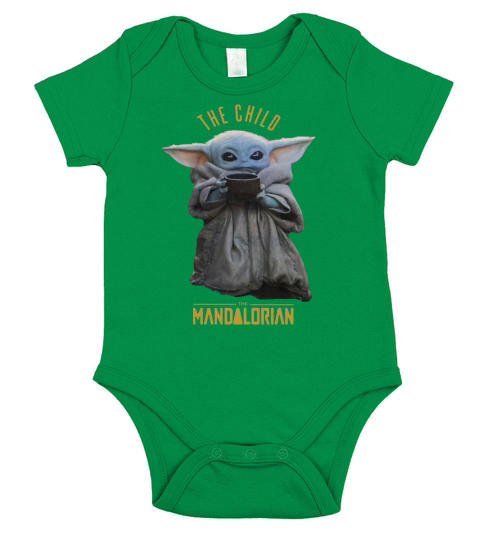 Baby Yoda The Child The Mandalorian sweater Short Sleeve Baby One-Piece