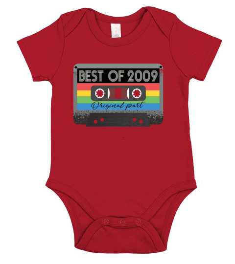 Best Of 2009 Vintage Cassette Retro Birthday Short Sleeve Baby One-Piece