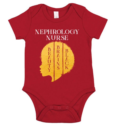 Black History Month Nephrology Nurse African Short Sleeve Baby One-Piece