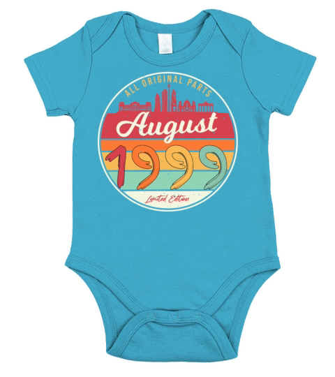 Born August 1999 Short Sleeve Baby One-Piece