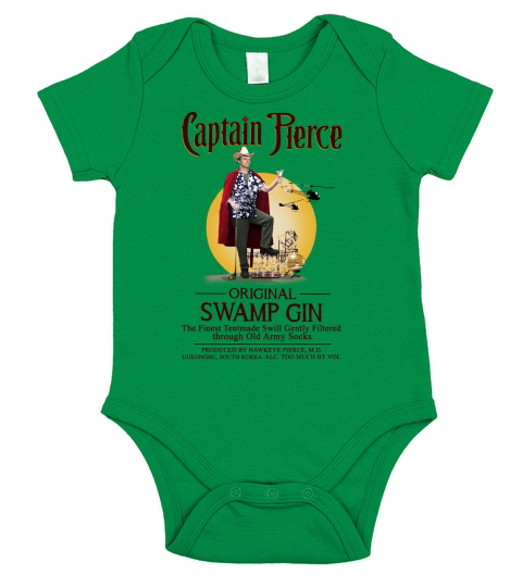 Captain Pierce original swamp gin the Finest Tentmade Swill Gently Short Sleeve Baby One-Piece