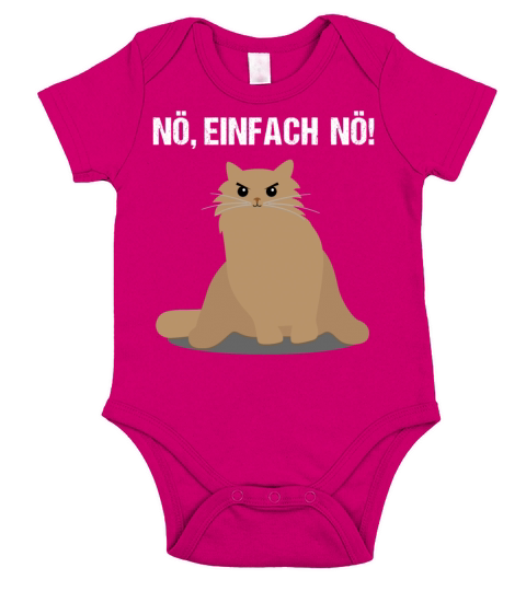 Cat Nope Just Nope Funny Quote Gift Short Sleeve Baby One-Piece