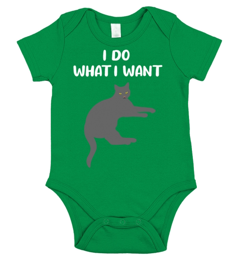 Cat Sassy Kitten Cat Funny Quote Gift Idea Short Sleeve Baby One-Piece
