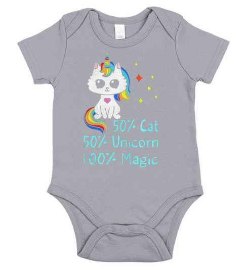 Cat Unicorn Short Sleeve Baby One-Piece