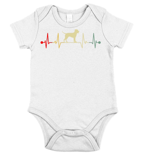 Catahoula Leopard Dog Heartbeat Vintage Gift Short Sleeve Baby One-Piece