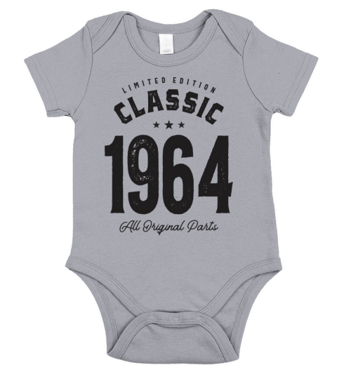 Classic 1964 - 58th Birthday Short Sleeve Baby One-Piece