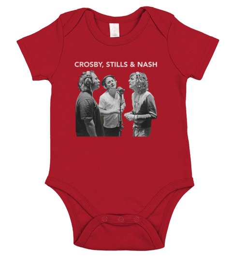 Crosby Stills and Nash Tshirt Short Sleeve Baby One-Piece