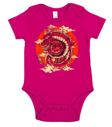 Dragon Shirt Gift Idea Short Sleeve Baby One-Piece