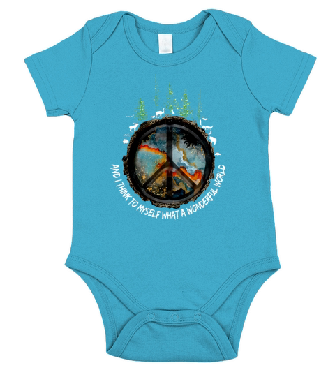 Earth What A Wonderful World Short Sleeve Baby One-Piece