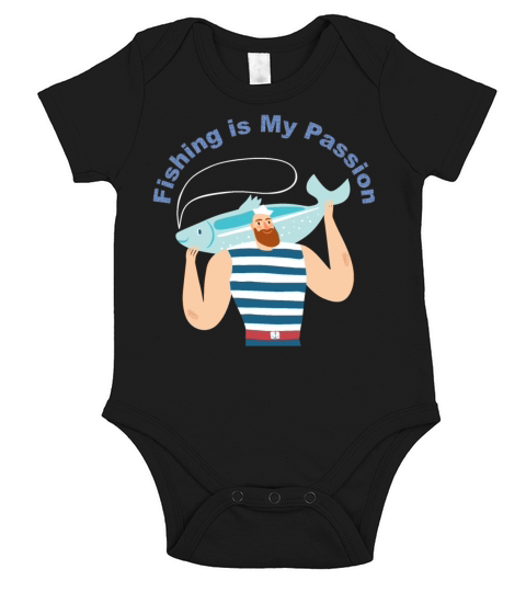 Fishing Is My Passion Short Sleeve Baby One-Piece
