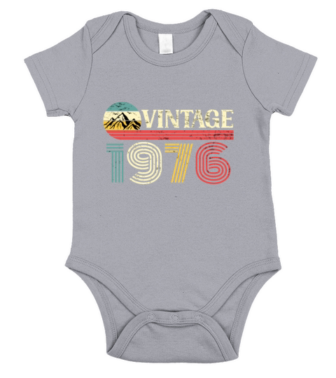 Funny Birthday Born in 1976 Limited Edition Short Sleeve Baby One-Piece