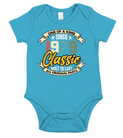 Funny Birthday Born in 1979 Limited Edition Short Sleeve Baby One-Piece