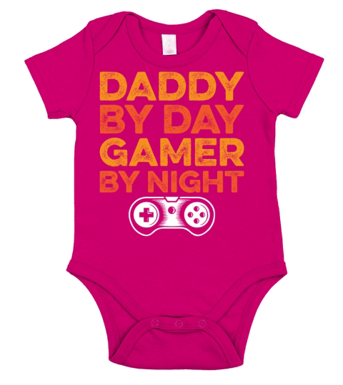 Funny Gamer Dad T Shirt Short Sleeve Baby One-Piece
