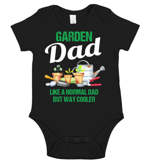 Garden Dad Funny Quote Gift Men Short Sleeve Baby One-Piece