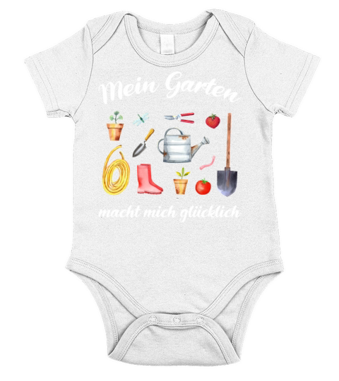 Garden Quote Hobby Gardener Gift Idea Short Sleeve Baby One-Piece