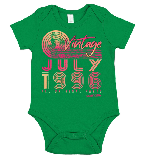 Gift Idea For July 1996 Short Sleeve Baby One-Piece
