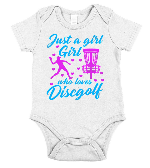Girl Who Loves Disc Golf Vintage Ultimate Frisbee Short Sleeve Baby One-Piece