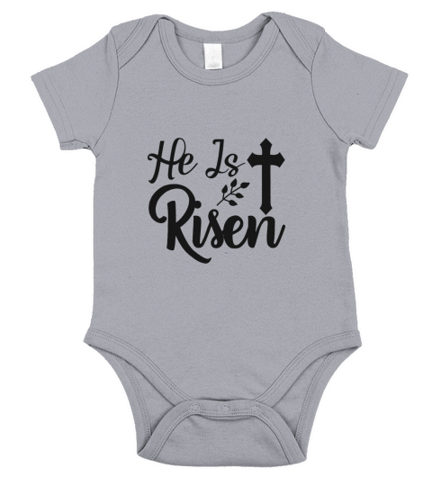 He Is Risen Short Sleeve Baby One-Piece