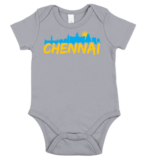 I love Madras Chennai Tamil Language Quote Short Sleeve Baby One-Piece