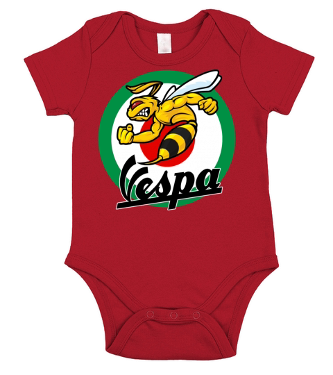 ITALIA VESPA SCOOTER T SHIRT Short Sleeve Baby One-Piece