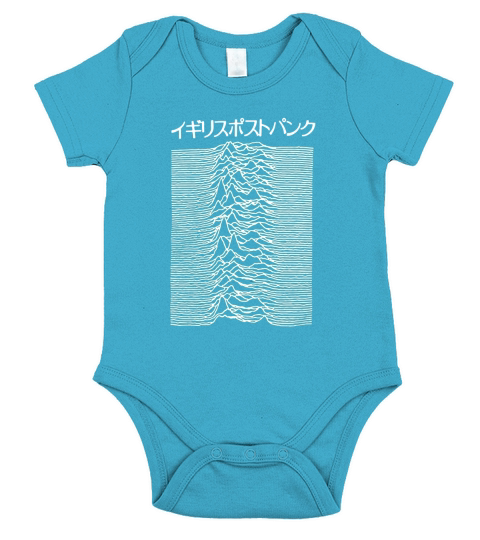Japanese Joy Division Unknown Pleasures Pulsar Art Short Sleeve Baby One-Piece
