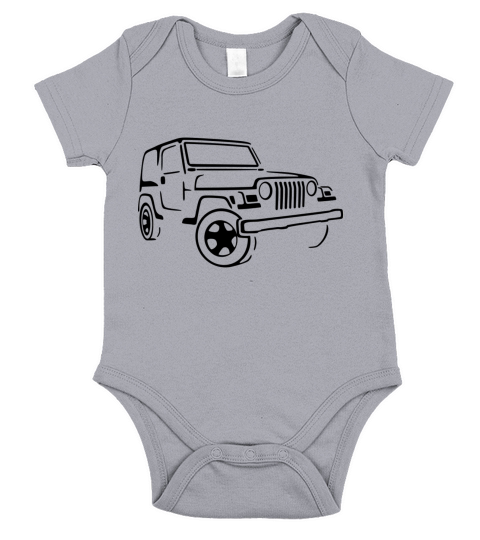 Jeep Wrangler 4x4 Rock Crawler Shirt - Baby Onesie Short Sleeve Baby One-Piece