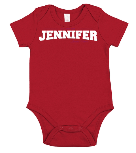 Jennifer Name Limited Edition Funny Retro Vintage Short Sleeve Baby One-Piece