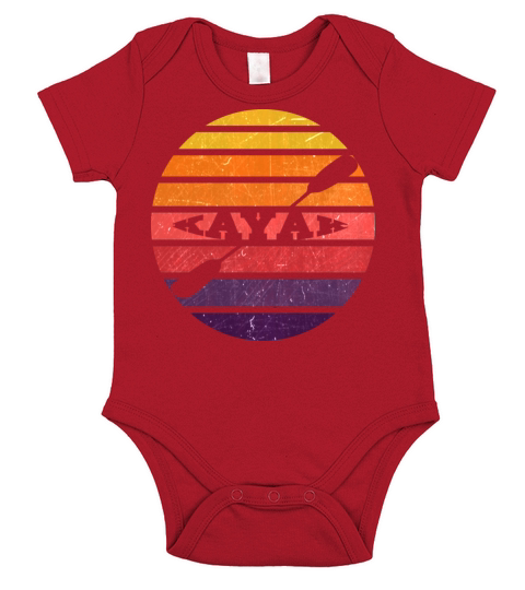 Kayak Kayaking Paddle Canoe Canoeing Gift Idea Short Sleeve Baby One-Piece