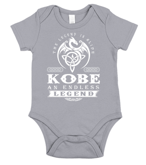 KOBE The Legend Is Alive KOBE An Endless Legend ColorWhite Short Sleeve Baby One-Piece