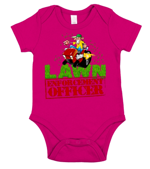 Lawn Enforcement Officer T-Shirt Short Sleeve Baby One-Piece