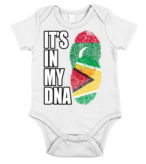 Maldivian And Guyanese Mix Heritage DNA Flag Short Sleeve Baby One-Piece
