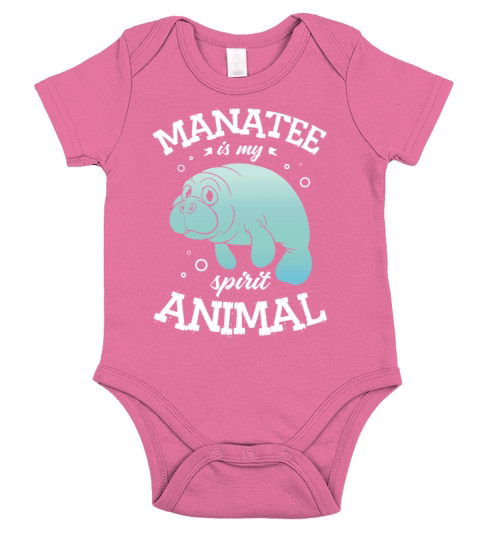 Manatee Is My Spirit Animal Manatees for a Manatee Short Sleeve Baby One-Piece
