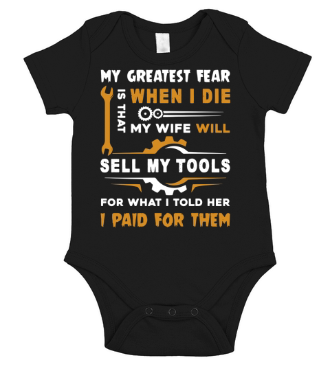 Mechanic Funny Short Sleeve Baby One-Piece