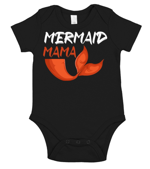 Mermaid Mama Loving Mother Gift Short Sleeve Baby One-Piece
