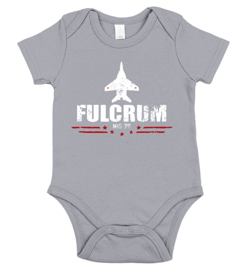 Mig 29 Fulcrum Russian Air Force Fighter Plane T shirt Short Sleeve Baby One-Piece