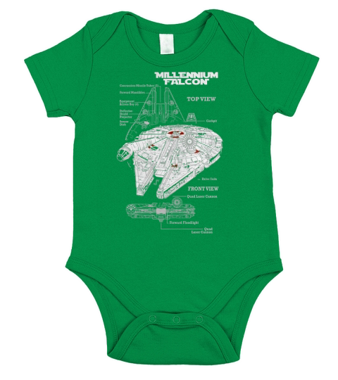 Millennium falcon Short Sleeve Baby One-Piece