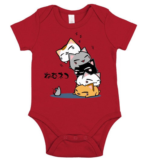 Neko Uh oh Cute Cat Short Sleeve Baby One-Piece