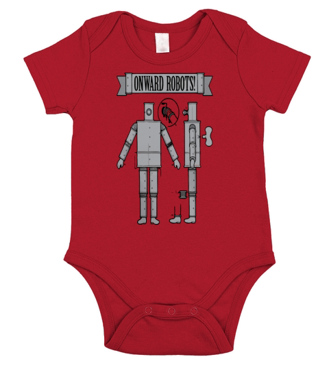 Onward Robots by Chris Ware - Mens Premium T-Shirt Short Sleeve Baby One-Piece