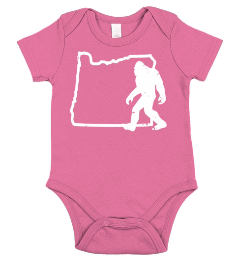 Oregon Bigfoot Hunter Sasquatch Pacific Northwest PNW Tee Short Sleeve Baby One-Piece