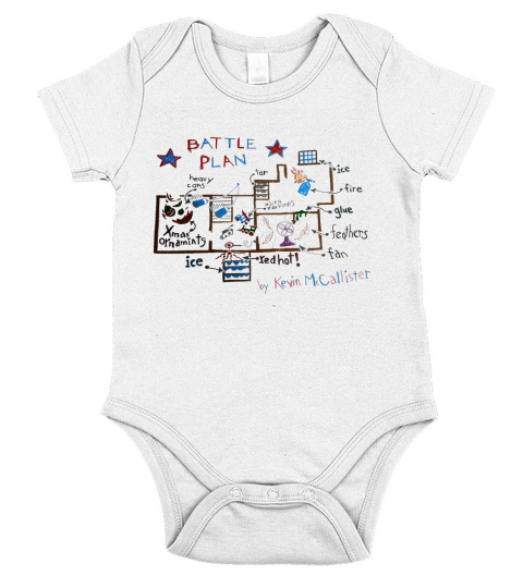 Plan de bataille, seul à la maison Short Sleeve Baby One-Piece