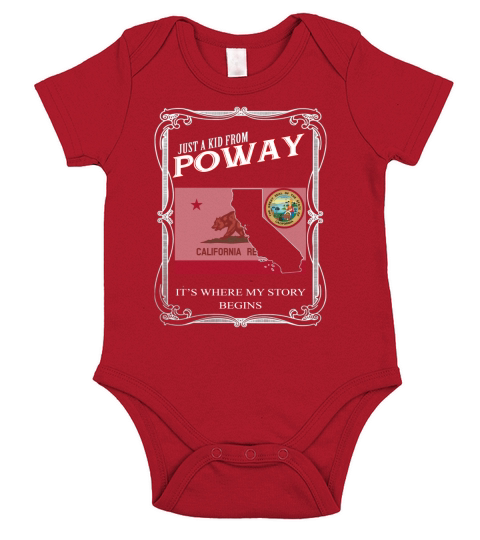Poway CALIFORNIA is where my story begins Short Sleeve Baby One-Piece