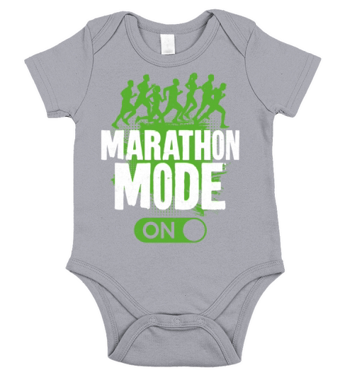 Running Runner Half Marathon Short Sleeve Baby One-Piece