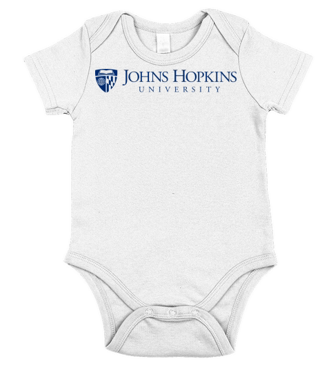 Simple Logo Johns Hopkins University 2020 Short Sleeve Baby One-Piece