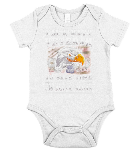 US Navy Veteran Short Sleeve Baby One-Piece