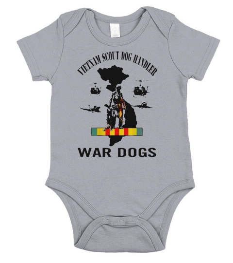 VIETNAM SCOUT DOG HANDLER-Tshirt Short Sleeve Baby One-Piece